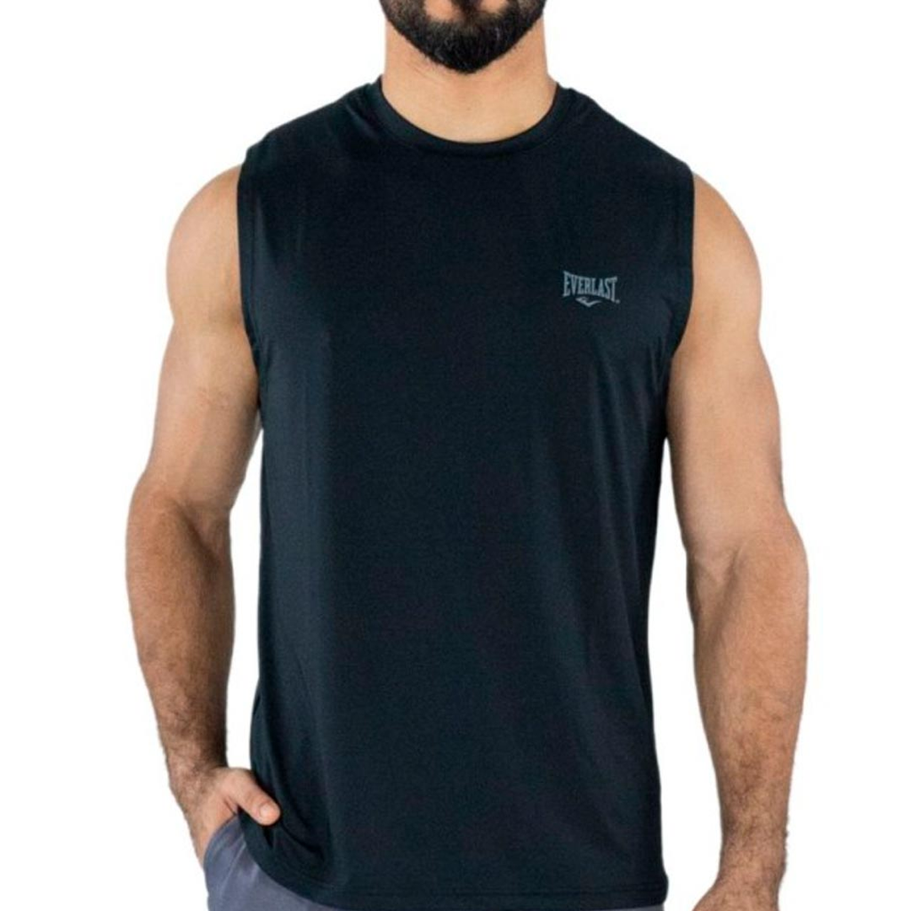 CAMISETA EVERLAST POLY/SPX CHAMPION  BLACK