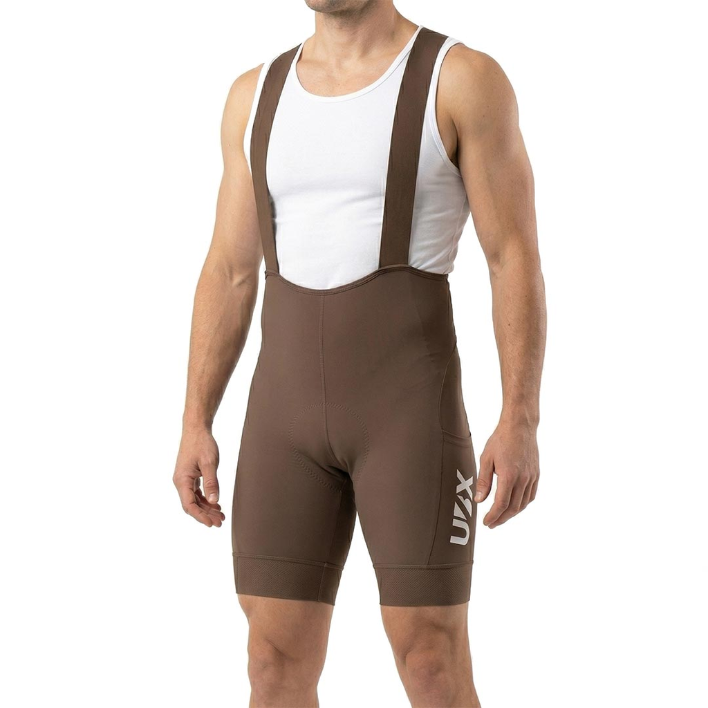 LICRA CICLISMO UBX CYLCING BOLSILLO LATERAL  MARRON CABALLERO