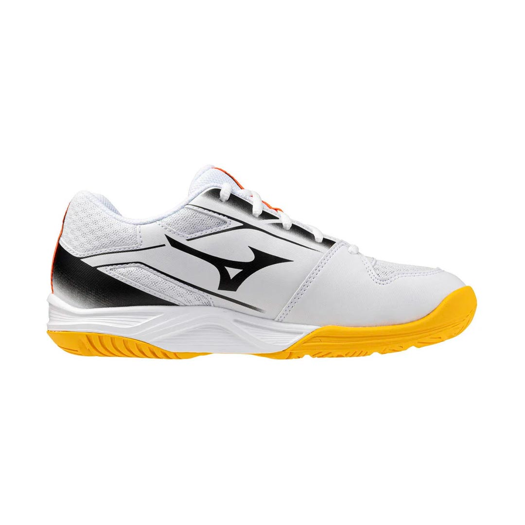 ZAPATO VOLEIBOL MIZUNO CYCLONE SPEED 5 WHITE/ORANGE UNISEX