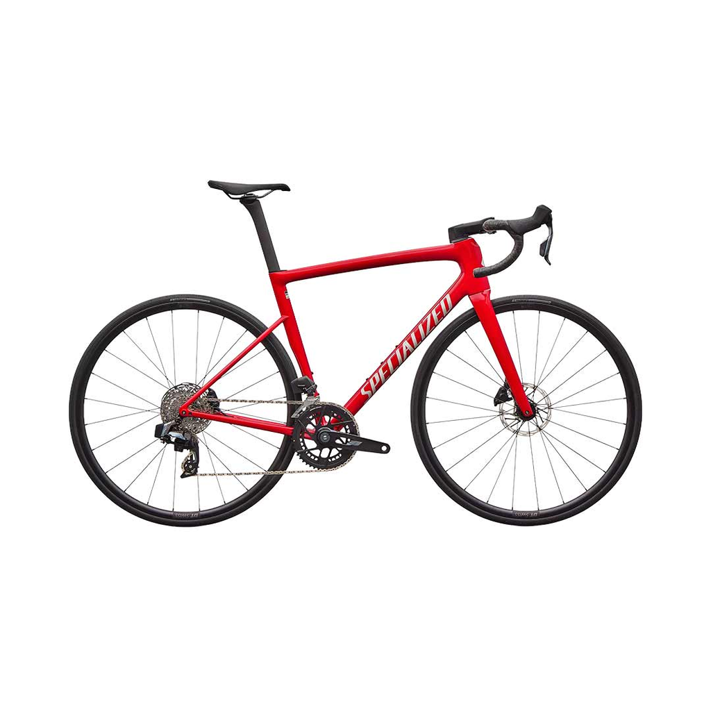 BICICLETA SPZ TARMAC SL8 COMP AXS REDTNT/SILDST
