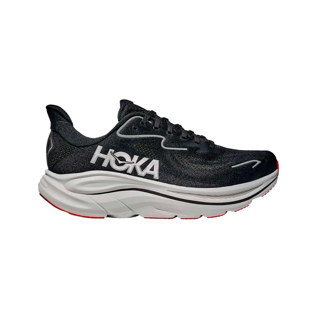 ZAPATO RUNNING HOKA CLIFTON 10 BLACK/SILVER CABALLERO