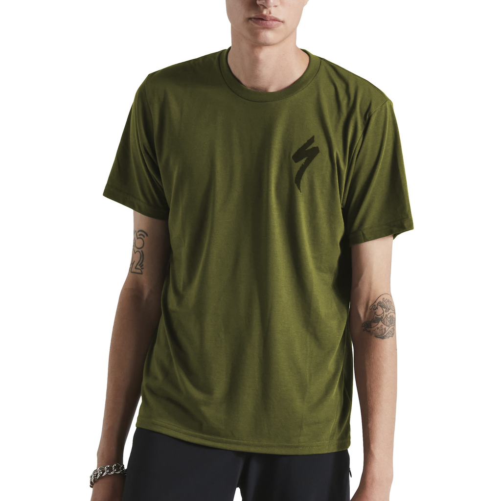 CAMISETA SPZ S-LOGO TEE SS OLVGRN