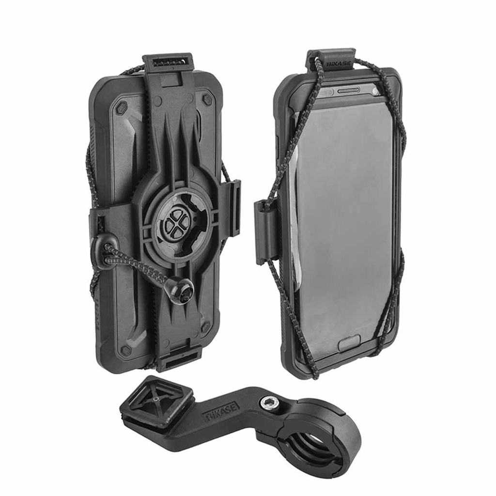 HBAR MOUNT BIKASE ELASTOKASE CELL PHONE HOLDER UNIVERSAL BLK