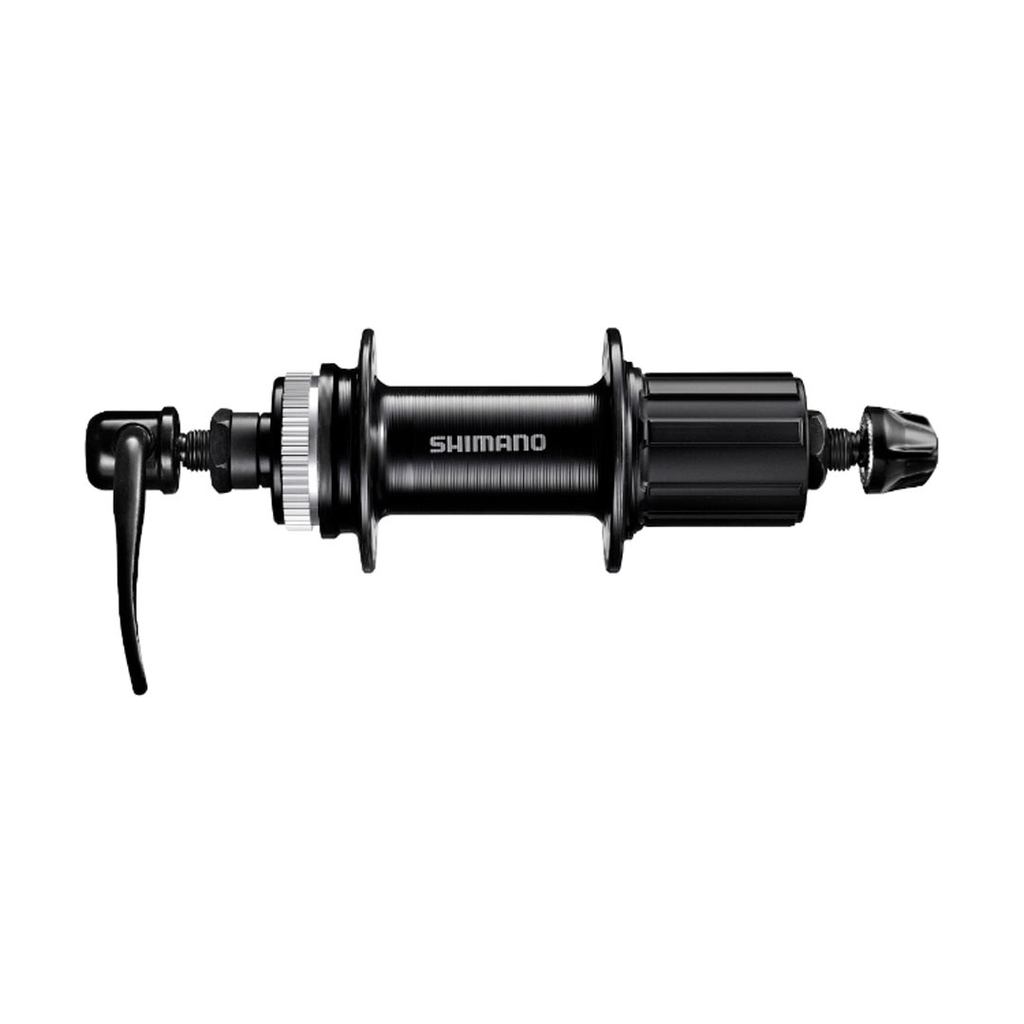 MANZANA TRASERA SHIMANO TOURNEY FH-TX505 DE PUNTILLA DISC CENTER LOCK 8/9/10V BLK/SILVER