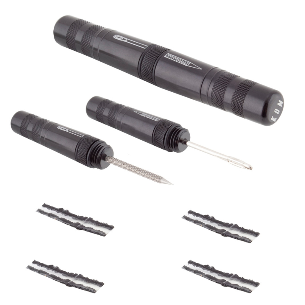 PARCHE KOM CYCLING TUBELESS TIRE REPAIR PLUG KIT ALY BLK