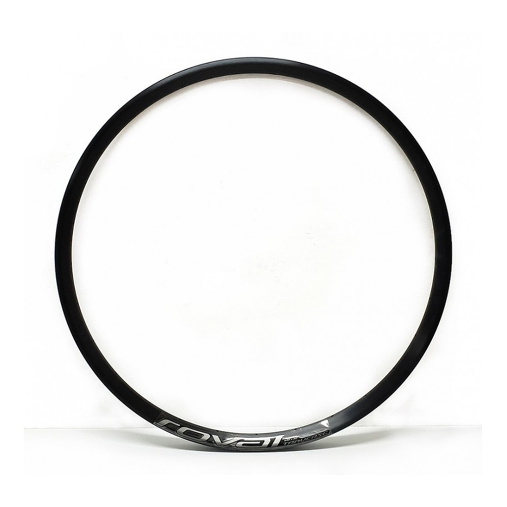 RIM MY19 TRAVERSE, 29,  FRONT &amp; REAR, ALLOY, 28H, 30MM INTERNAL (RIM-665) - BLK W/ CHARCOAL DCL