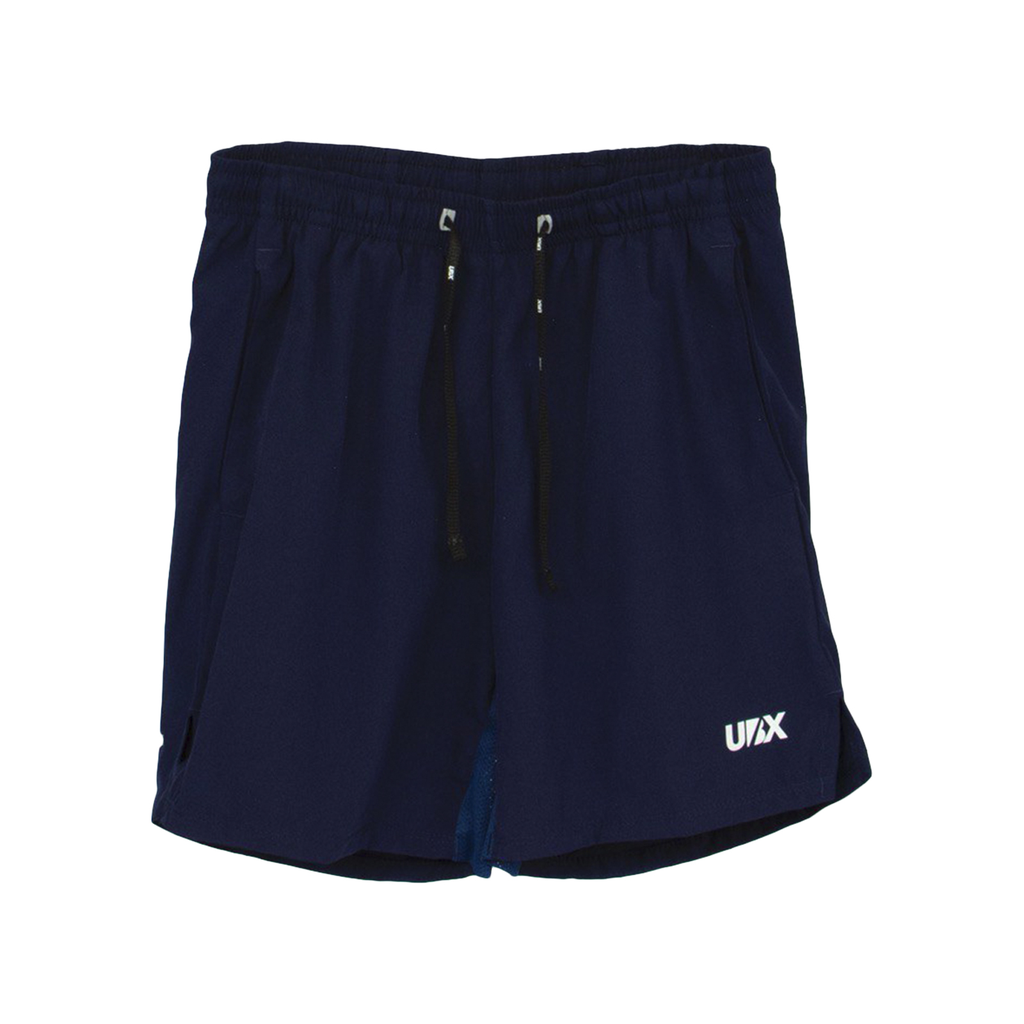 SHORT UBX FITNESS CON LICRA BLU