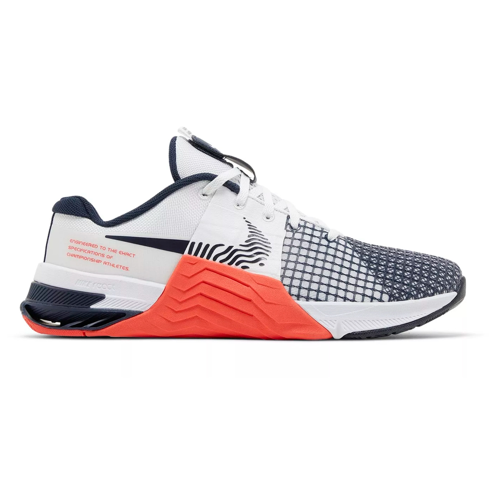 ZAPATO TRAINNING NIKE METCON 8 WHITE/OBSIDIAN-BRT CRIMSON