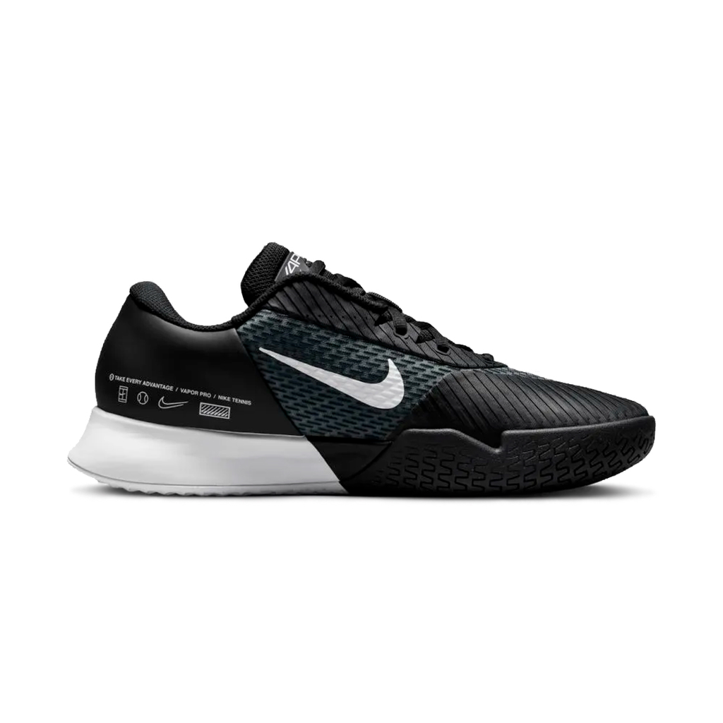 ZAPATO TENIS NIKE ZOOM VAPOR PRO 2 HC BLACK/WHITE