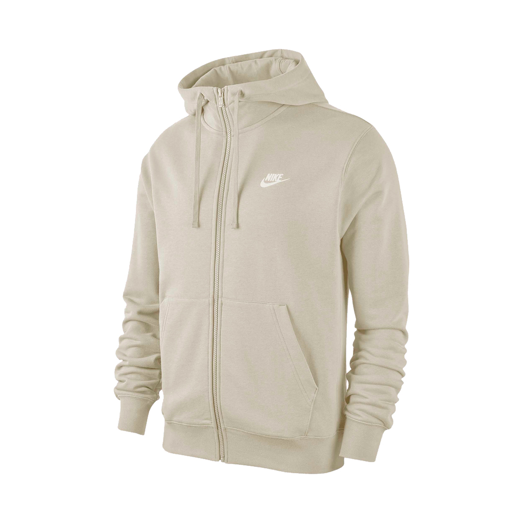 SWEATER TRAINNING NIKE M NSW CLUB HOODIE FZ FT LIGHT BONE/LIGHT BONE/WHITE