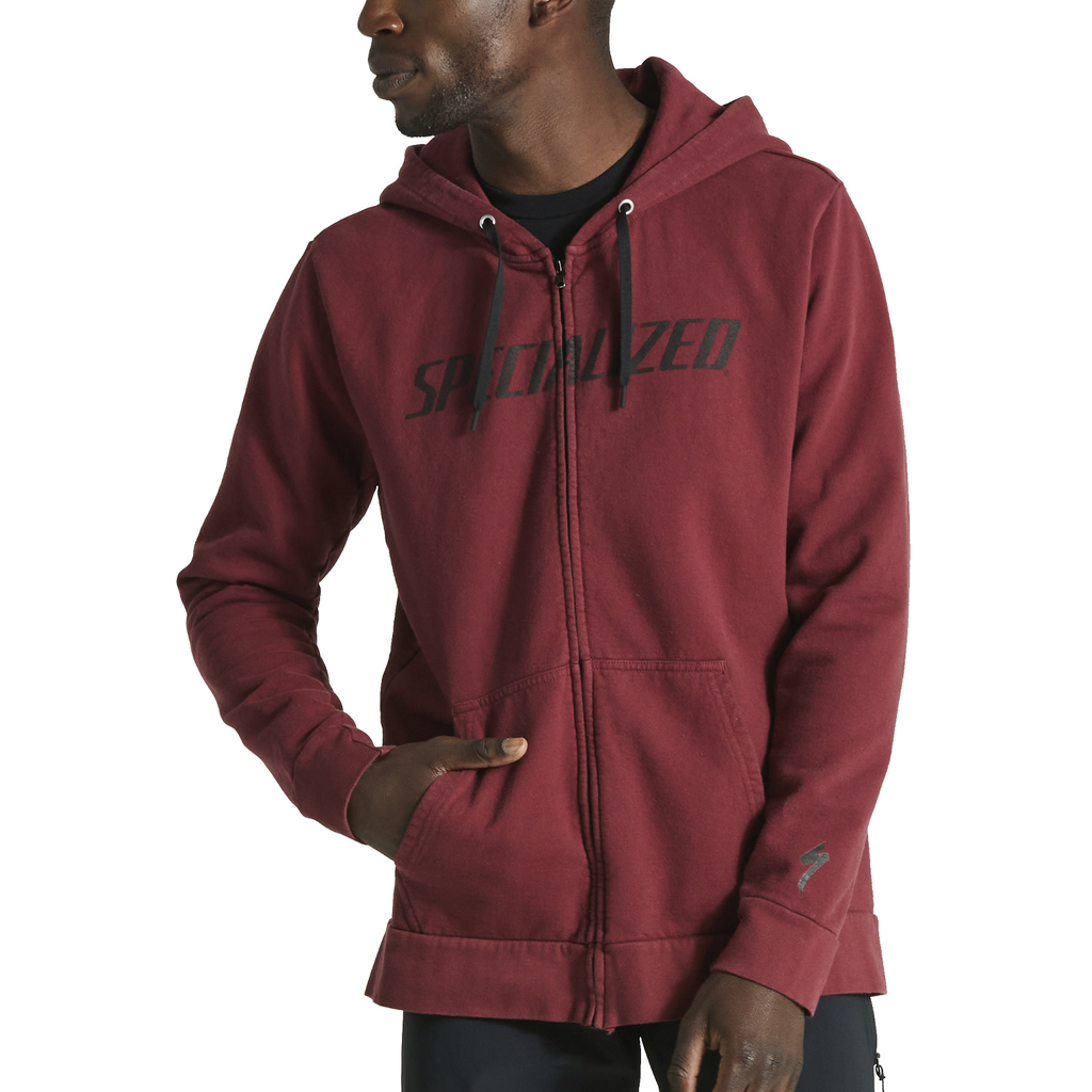 HOODIE SPZ LEGACY WORDMARK ZIP-UP MEN MRN