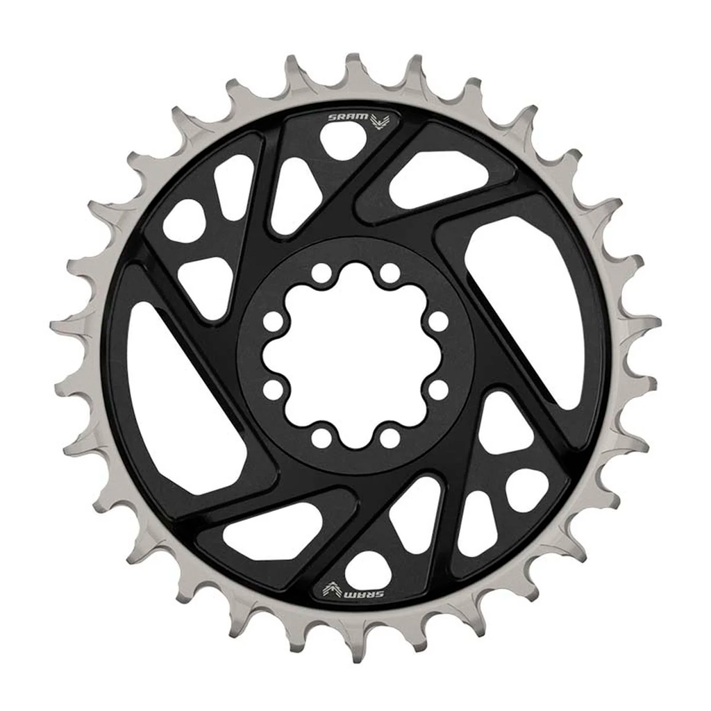 PLATO SPZ CHAIN RING T-TYPE 34T DIRECT MOUNT 3MM OFFSET EAGLE (INCLUDING 8 BOLTS)  BLACK