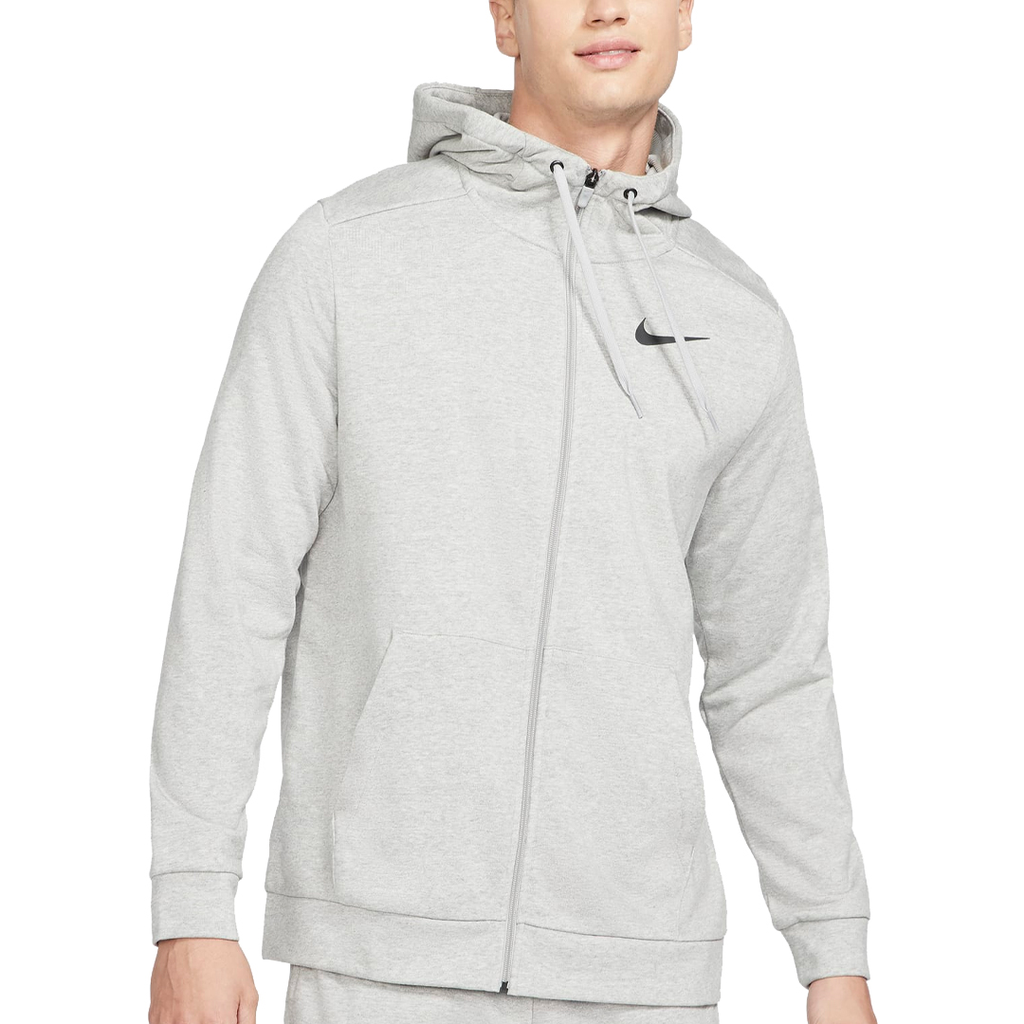 SWEATER TRAINNING NIKE DF FLC HD FZ DK GREY HEATHER/BLACK