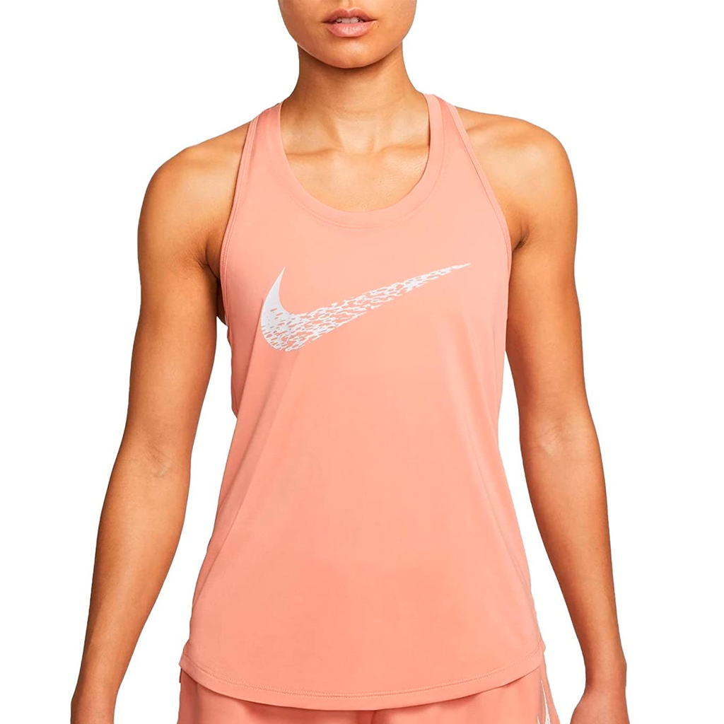 TANK NIKE NK SWOOSH RUN TANK LT MADDER ROOT/WHITE DAMA