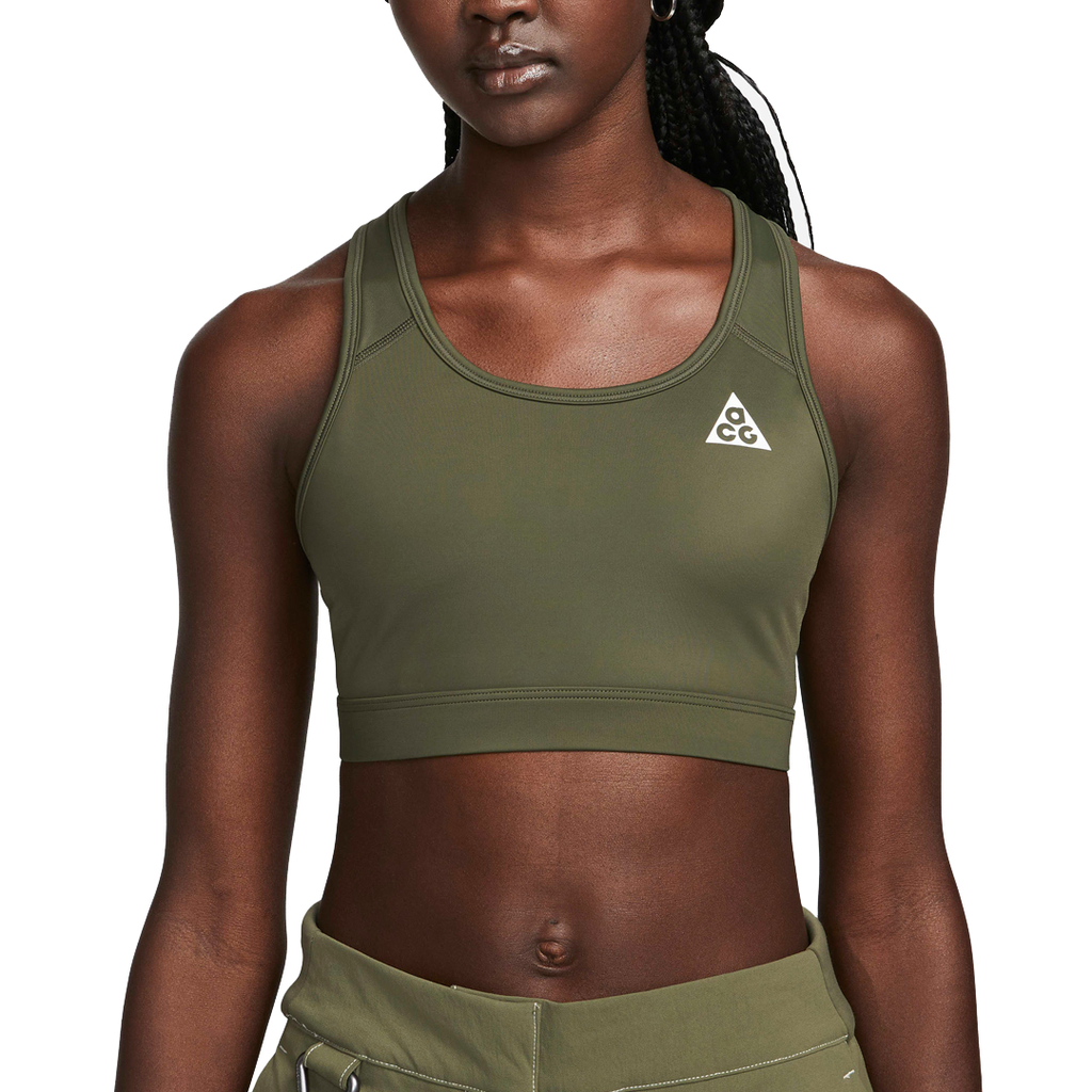 TOP NIKE DF ACG SWSH REV AOP BRA KHAKI/GCW/SMTWHT DAMA