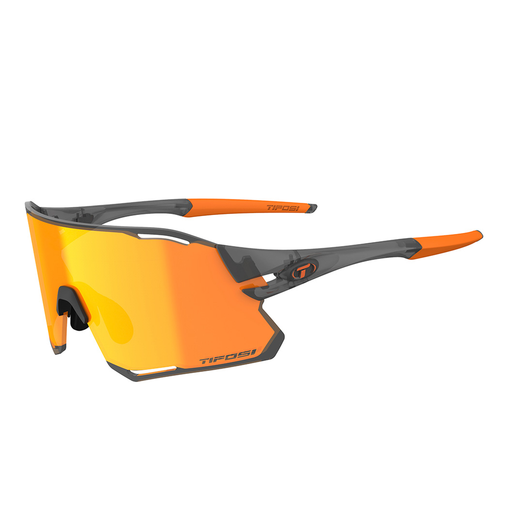 LENTE CICLISMO RAIL RACE, SATIN VAPOR CLARION ORANGE/CLEAR