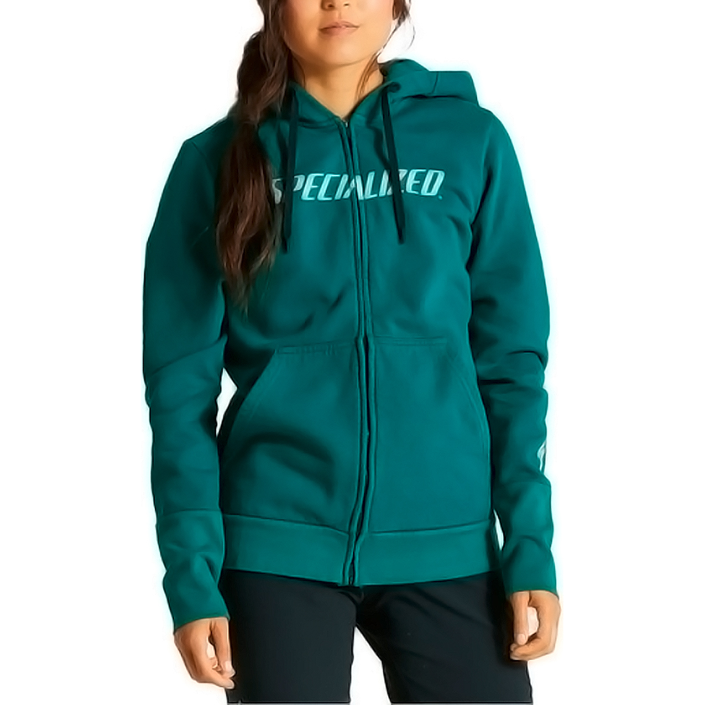 SUDADERA SPZ LEGACY WORDMARK ZIP-UP TROPICAL TEAL