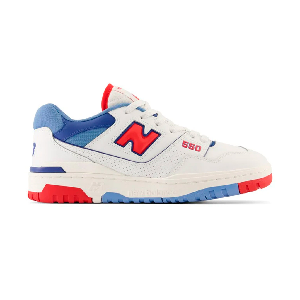 ZAPATO LIFESTYLE NEW BALANCE BB550 WHT/BLU/RED