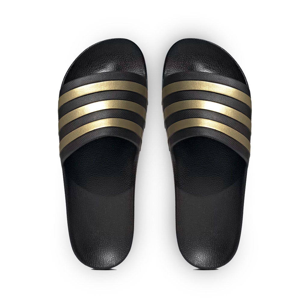 SANDALIA TRAINNING ADIDAS ADILLETTE AQUA BLACK  GOLD