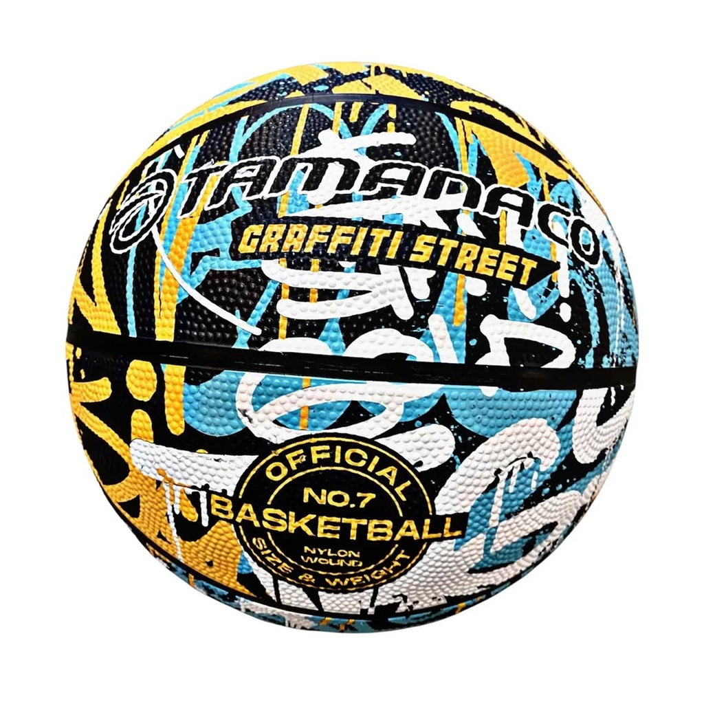BALON BASKETBALL TAMANACO GRAFFITI STREET #7 YELLOW/WHITE