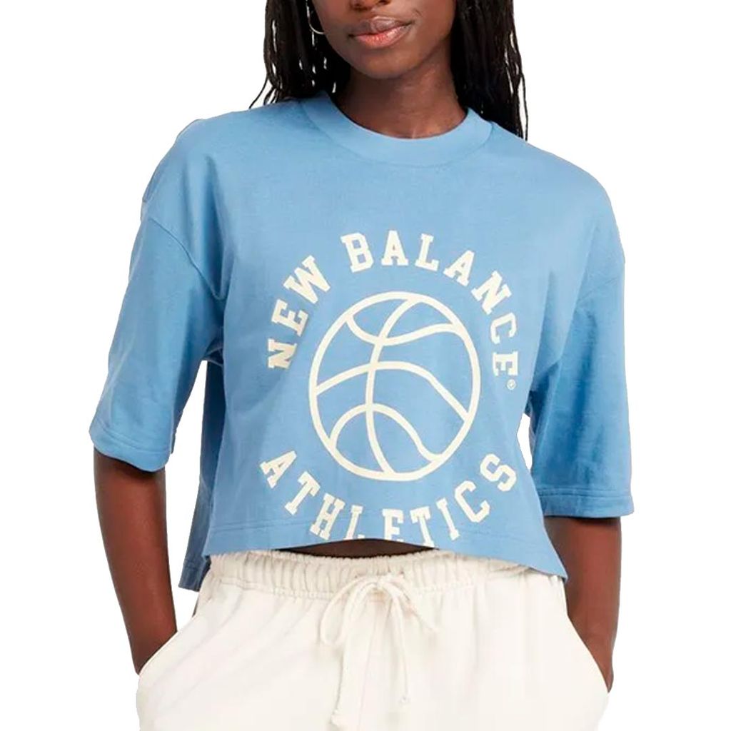 CAMISETA TRAINNING NEW BALANCE 550 ATHLETICS OVERSIZED BLUE
