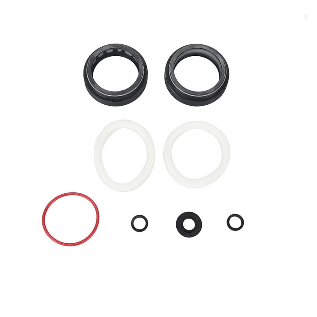 KIT LIMPIAPARABRISA ROCKSHOX SELLOS SKF DE FRICCIÓN ULTRA BAJA SIN BRIDA DE 35 MM NEGROS (INCLUYE LIMPIAPARABRISAS, ANILLOS DE ESPUMA DE 4 MM Y 6 MM)