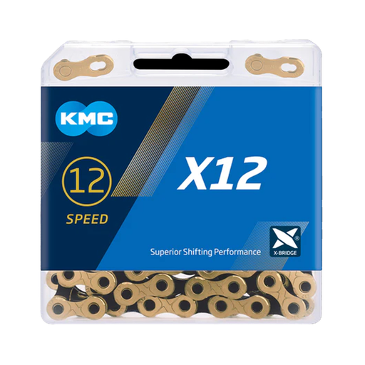 [X12-GLD] CADENA KMC X12 12s TI-N 126L GLD