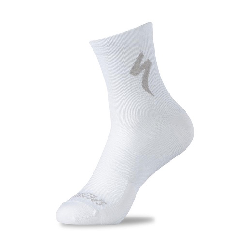 MEDIA SPZ SOFT AIR MID LOGO SOCK WHT UNISEX