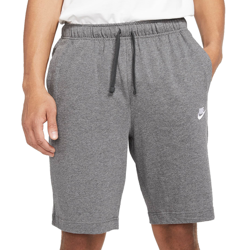 SHORT TRAINNING NIKE CLUB SHORT JSY CHARCOAL HEATHR/(WHITE)