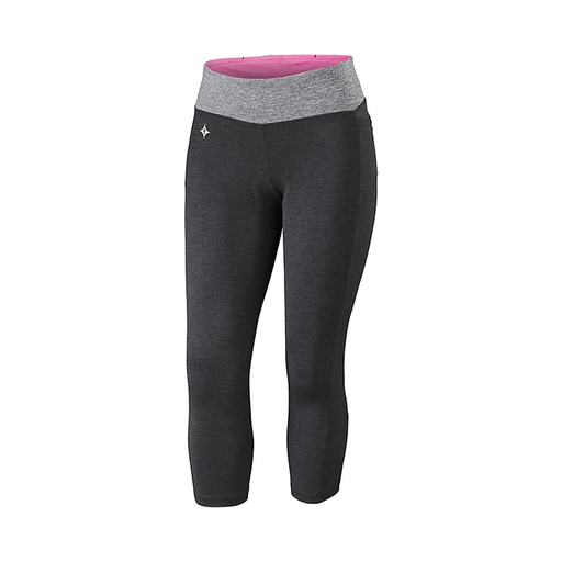 SHORT SPZ SHASTA 3/4 CYCLING TIGHT  BLK HTHR
