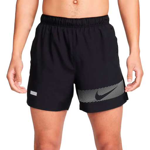 SHORT RUNNING NIKE CHALLENGER  5BF SHRT FLASH BLACK/BLACK/BLACK/REFSIL