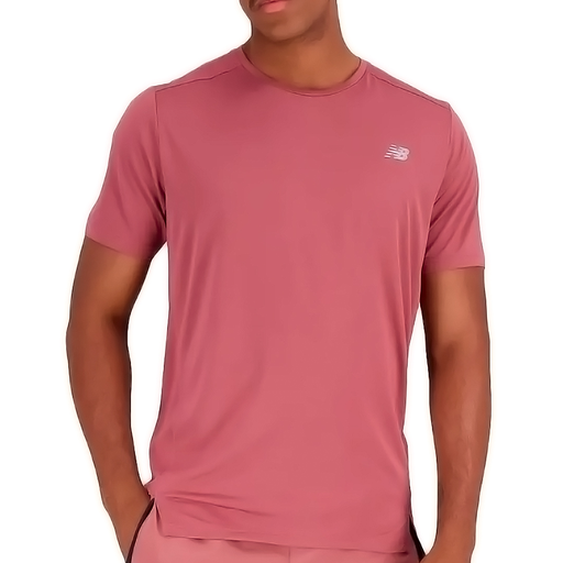 CAMISETA NEW BALANCE ACCELERATE MANGA CORTA ROSADO CABALLERO